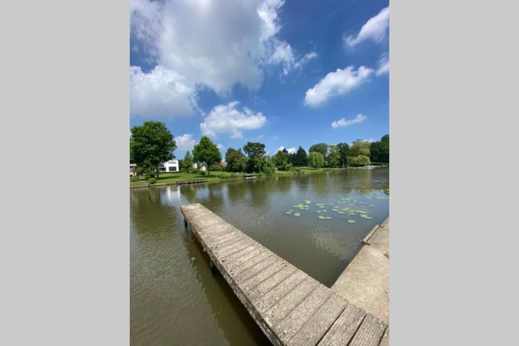 Charmante villa aan de Leie (optie op boot) Sint-Martens-Latem Buitenkant foto